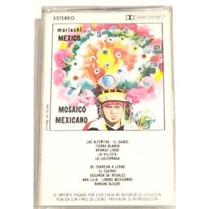 Mariachi Mexico – Mosaico Mexicano – Cassette Tape – Traditional Mexican Folk Mu